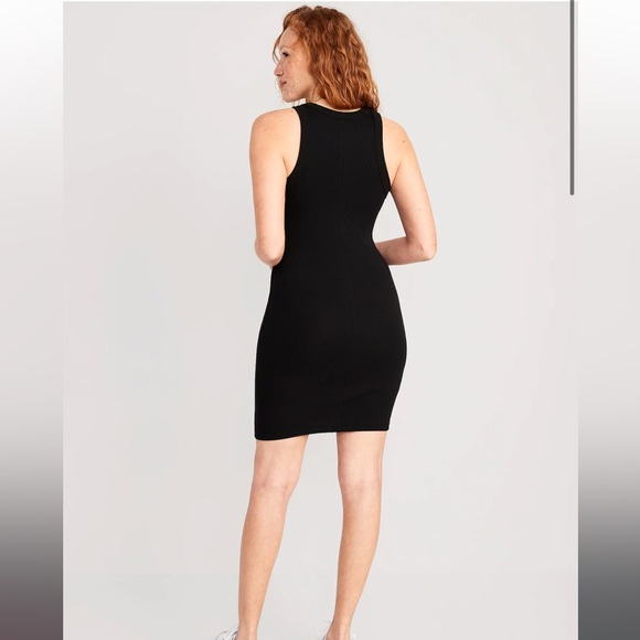 Fitted Sleeveless Rib-Knit Mini Dress for Women - Picture 2 of 5